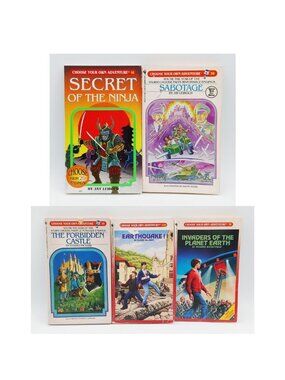 Lot of 5 Choose Your Own Adventure Books #14,16,38,70,129 PB Novels Vintage